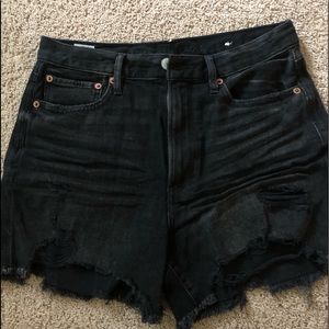 Black high waisted shorts